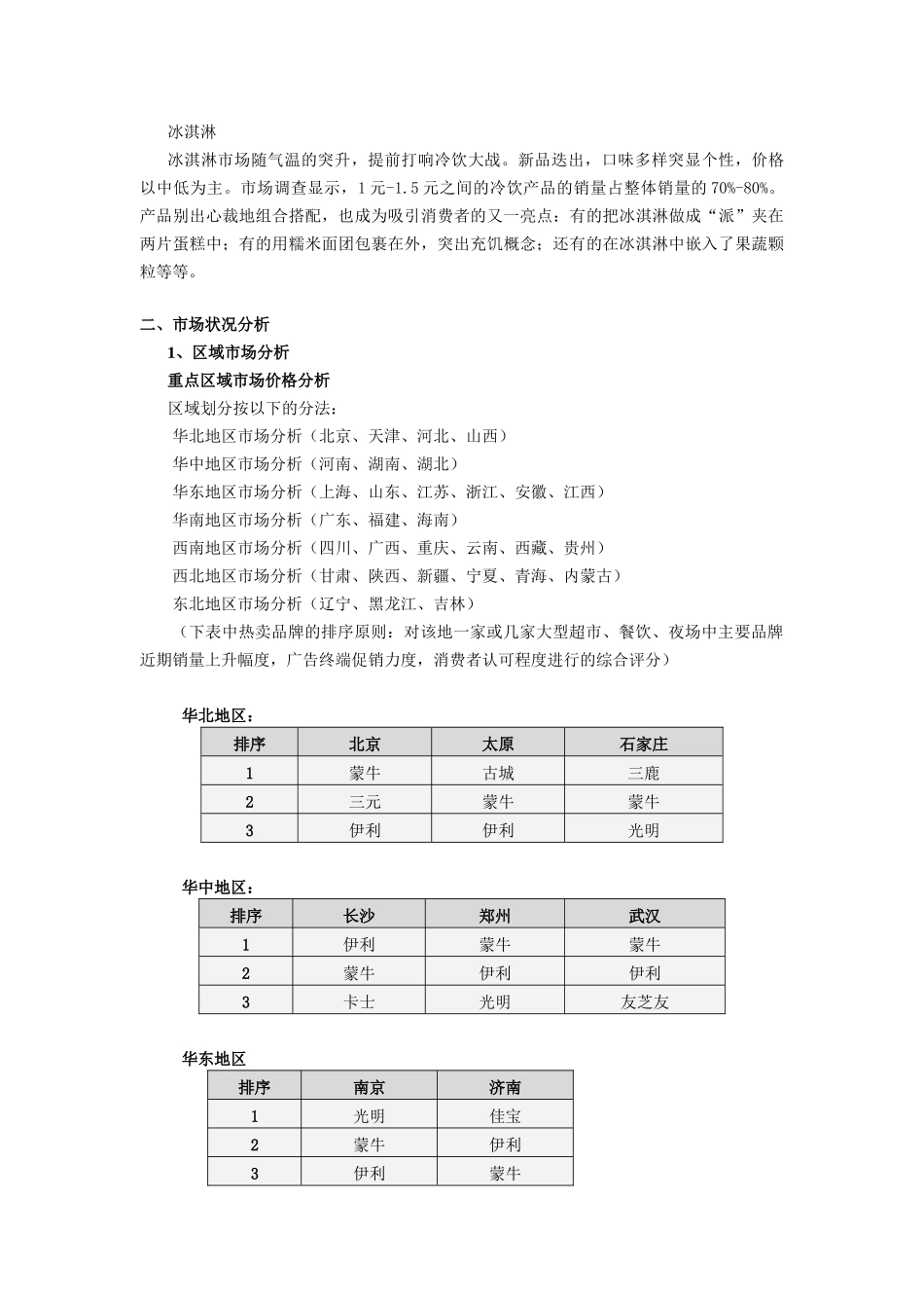 乳品行业市场分析报告（3月）（DOC 9页）_第2页