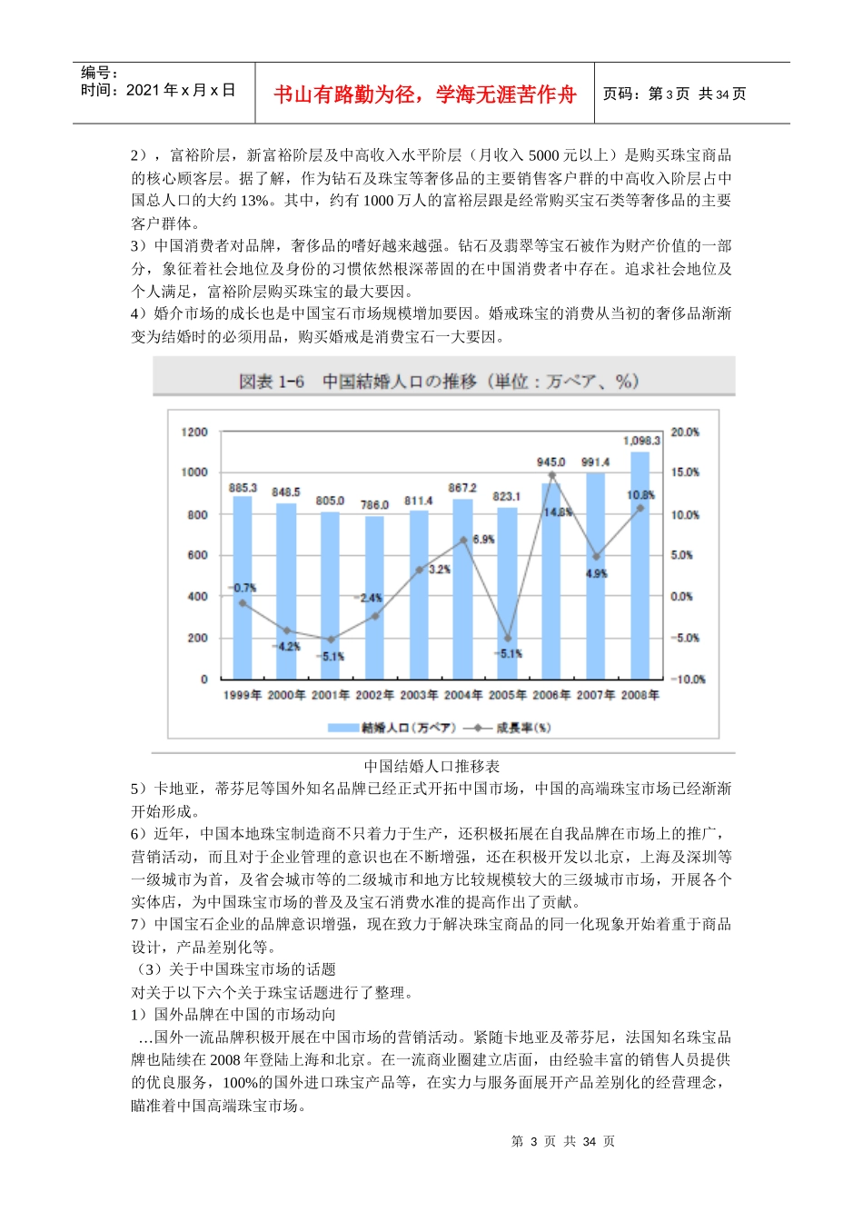 中国珠宝市场动向调查报告_第3页
