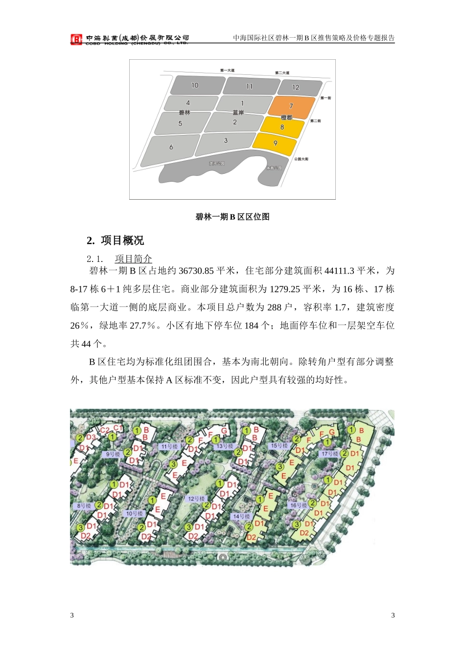 中海国际社区碧林一期B区推售策略及价格报告-22DOC_第3页