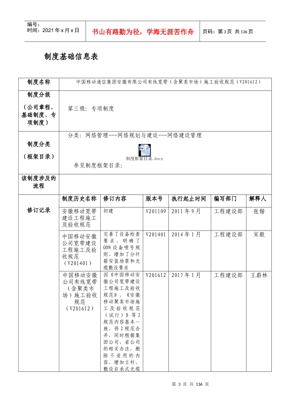 中国移动公司有线宽带施工验收规范_第3页