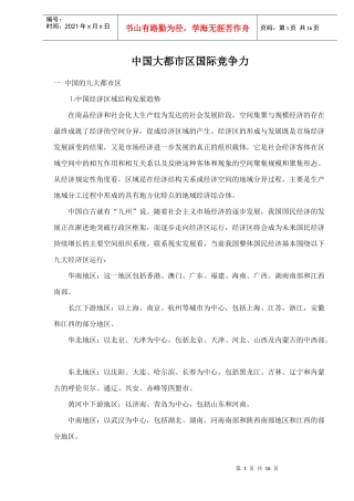 中国大都市区国际竞争力doc15(1)