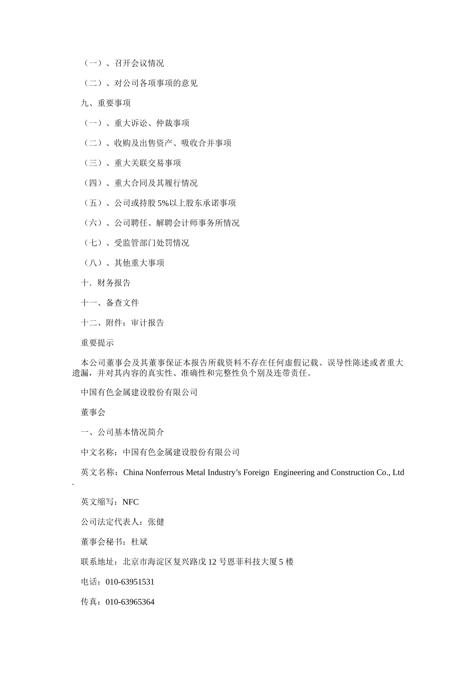 中国某有色金属公司年度报告_第2页