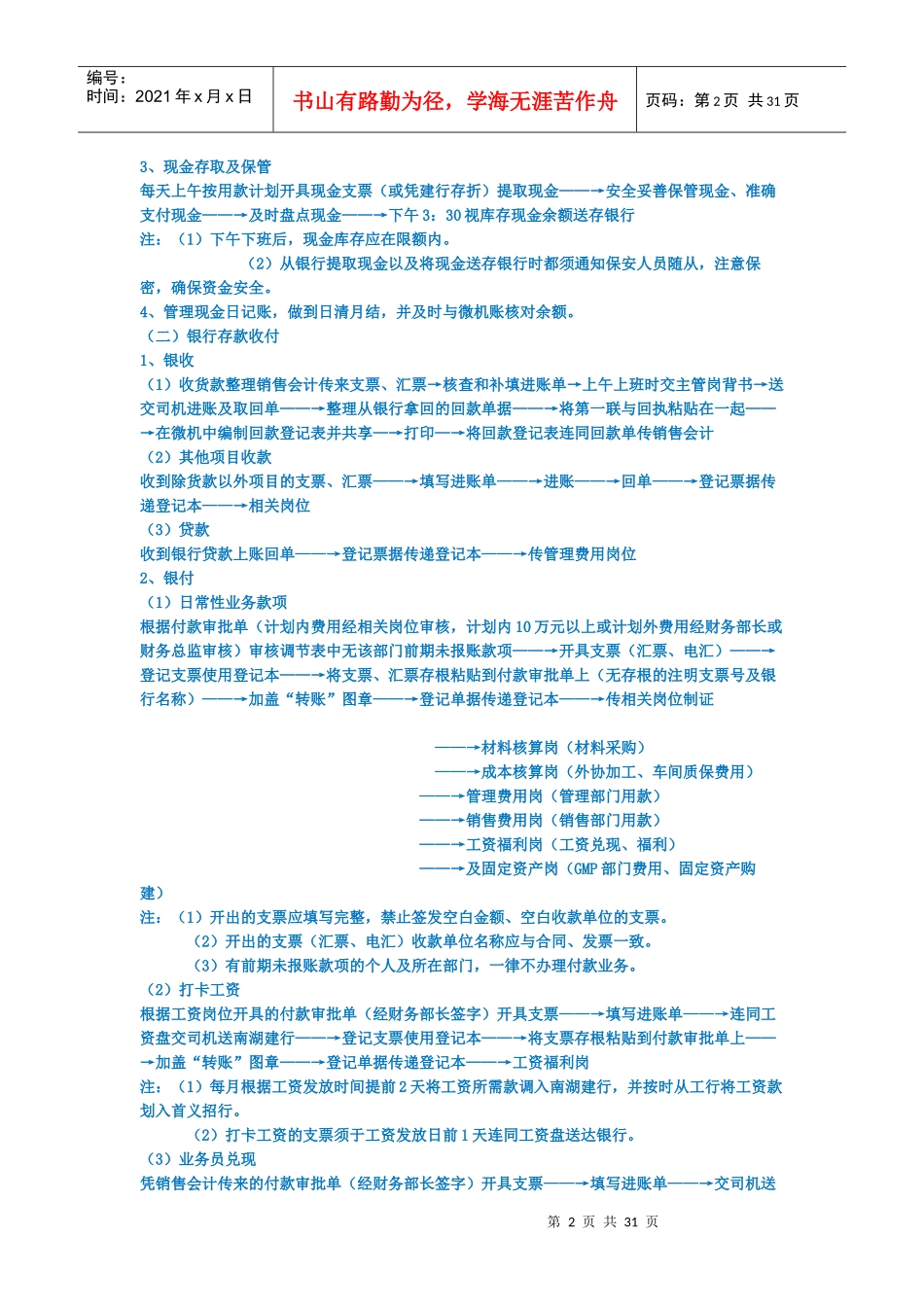 中小企业财务流程模板_第2页