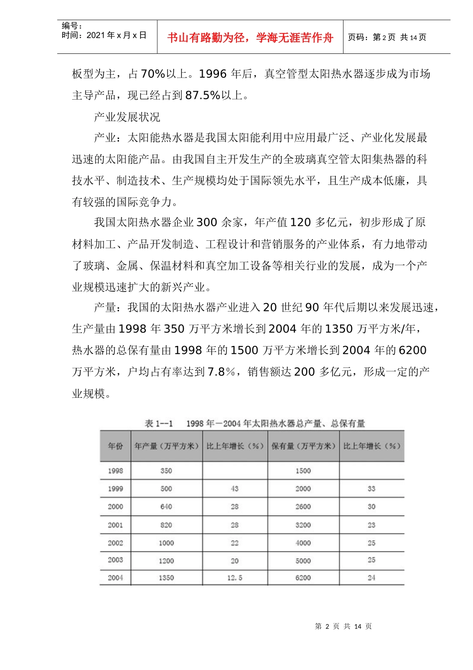 中国太阳能热利用产业发展现状及前景预测(1)_第2页