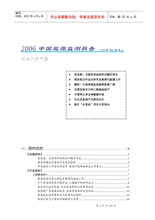 中国石油天然气监测报告