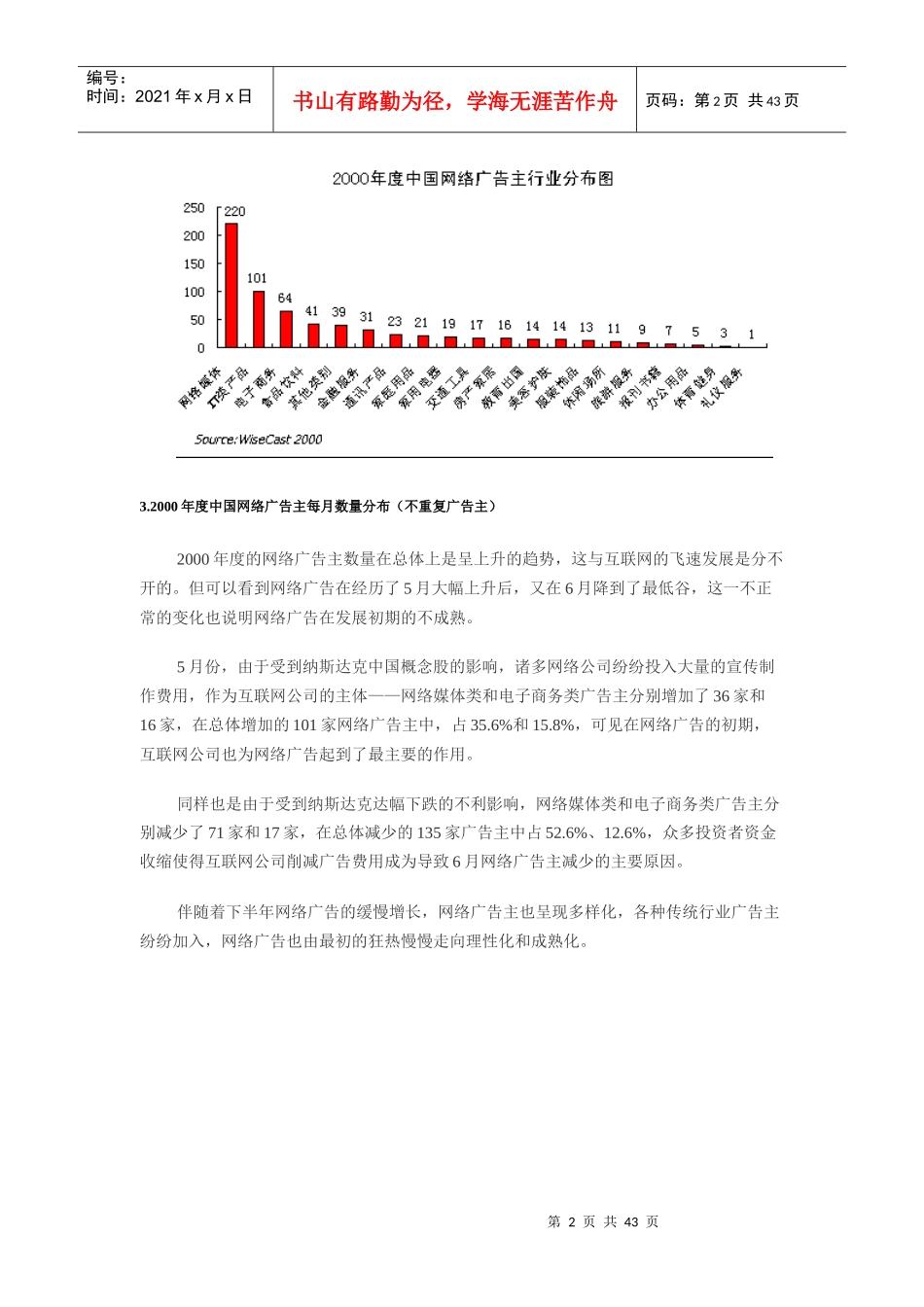中国网络广告主行业研究分析报告_第2页