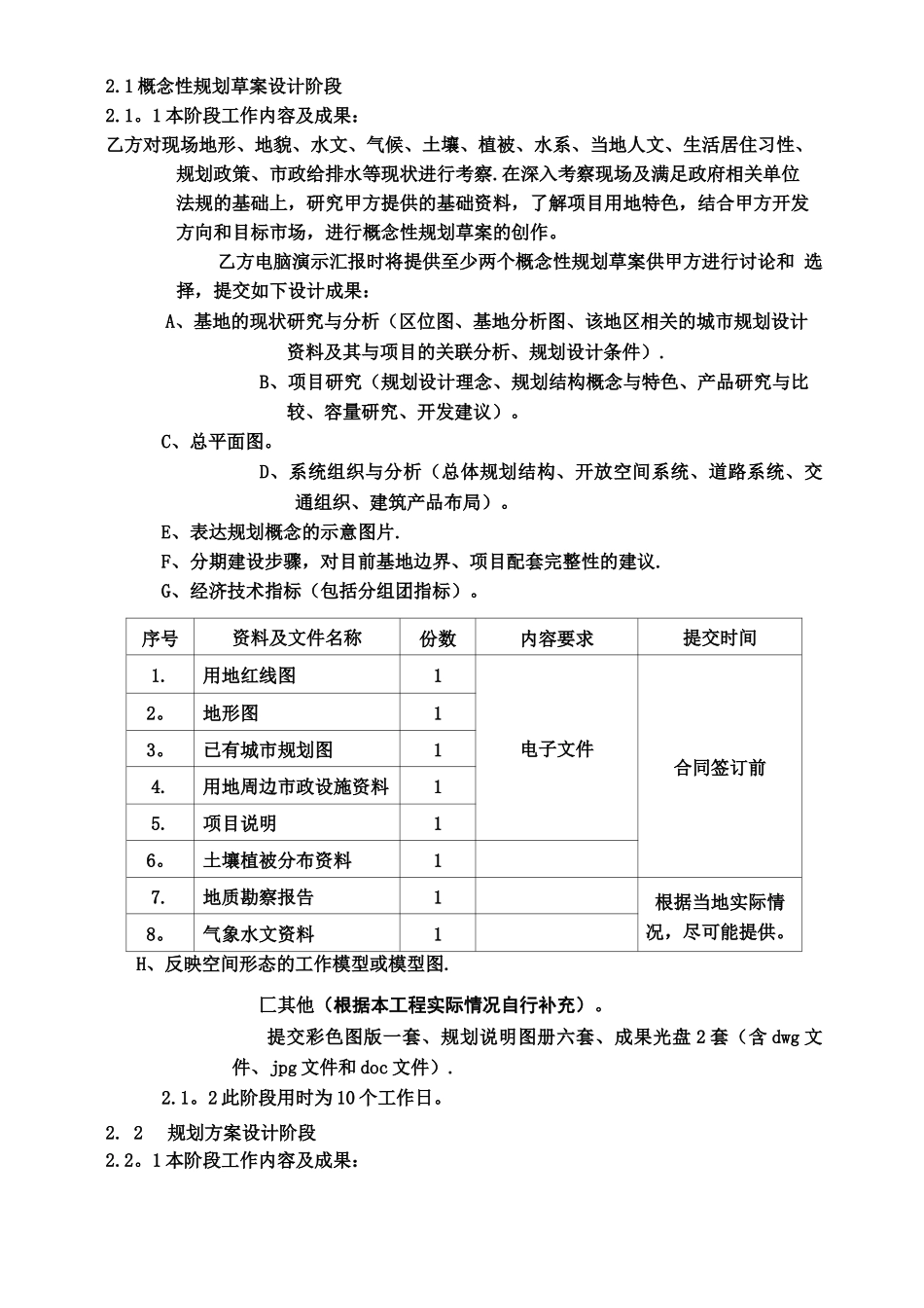 住宅项目规划设计合同_第3页