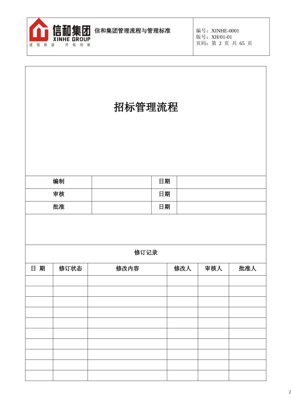 (招标采购管理流程)某地产集团公司企业管理流程_第2页