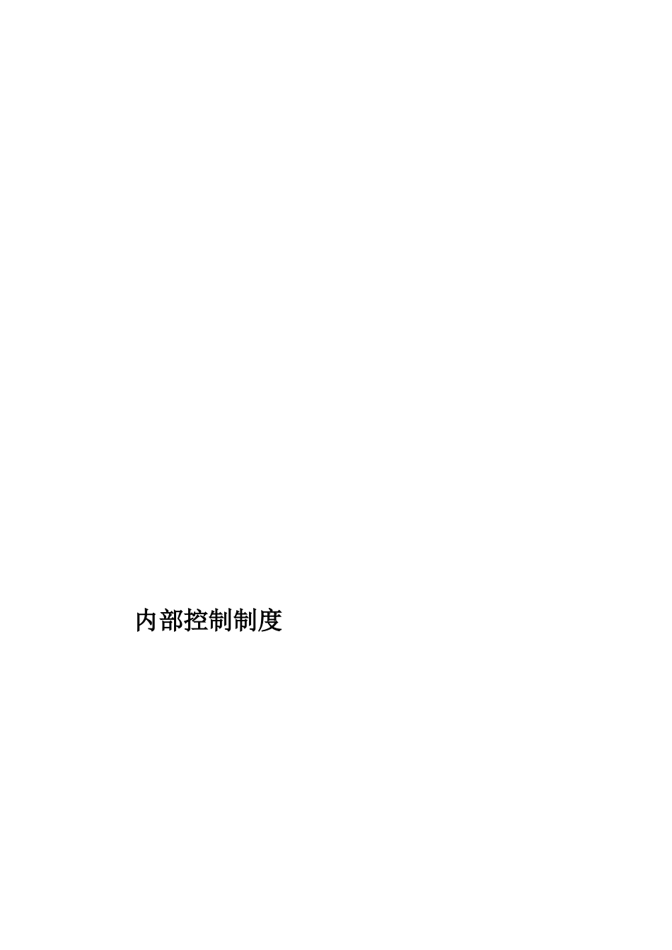 (经营管理)某集团公司内部控制制度_第1页