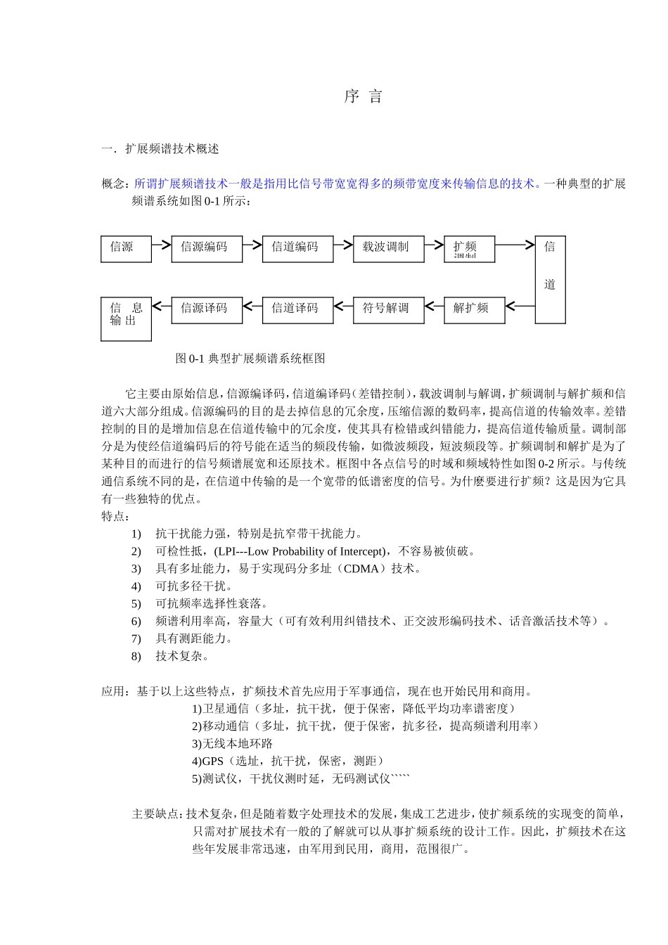扩展频谱技术知识点梳理汇总_第1页