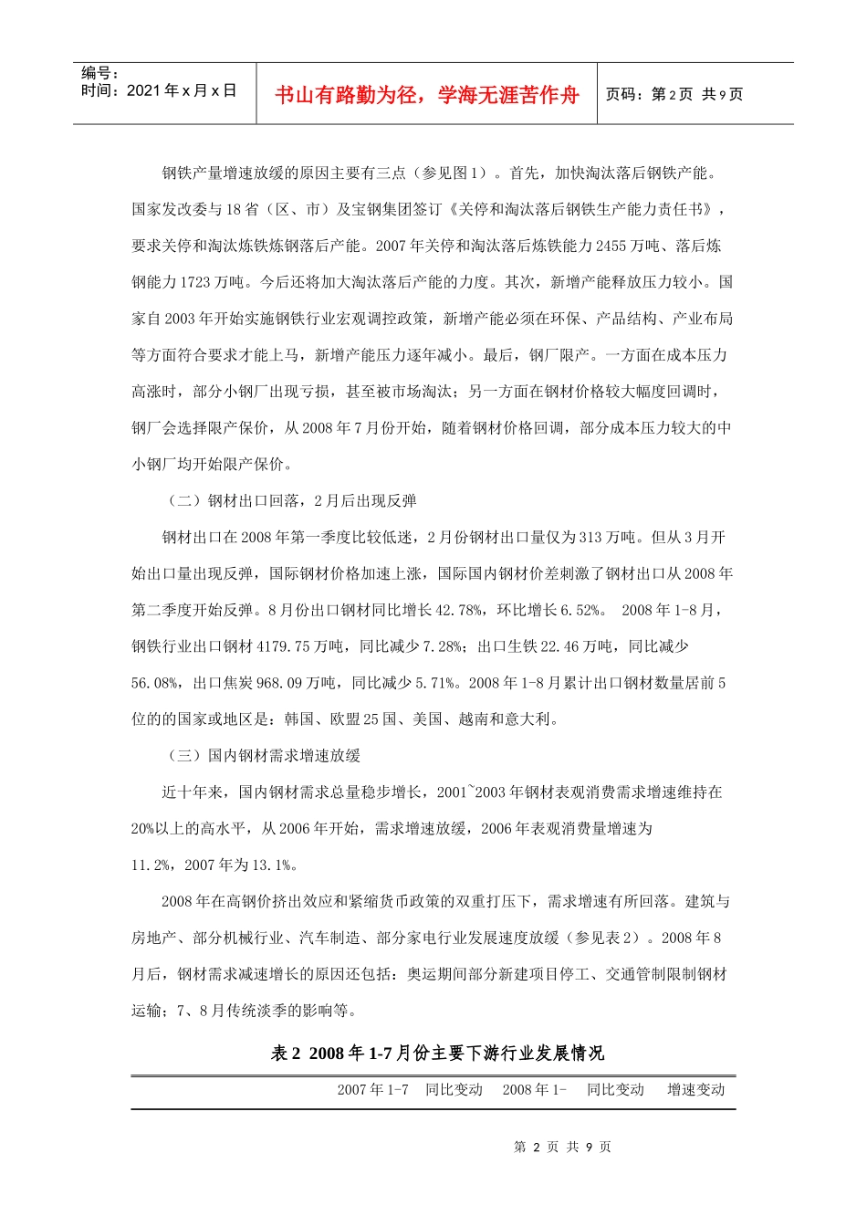 中国钢铁行业风险分析_第2页