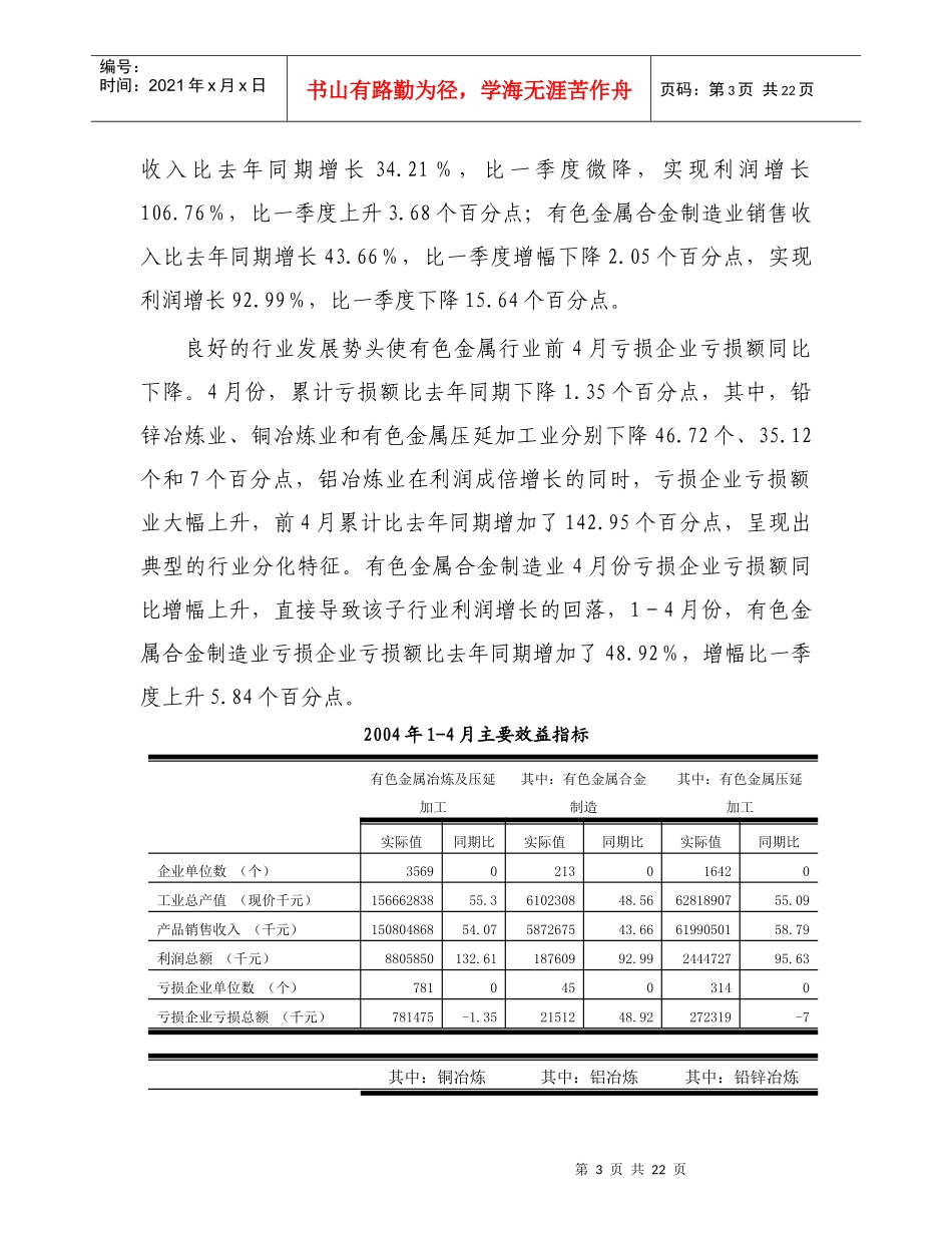 中国有色金属业月度运行报告_第3页