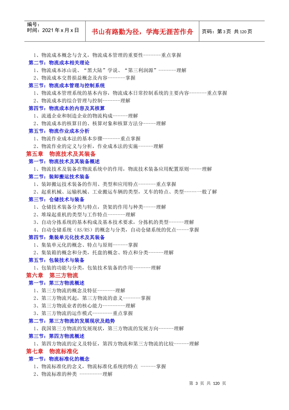 中物联物流师考试试题_第3页