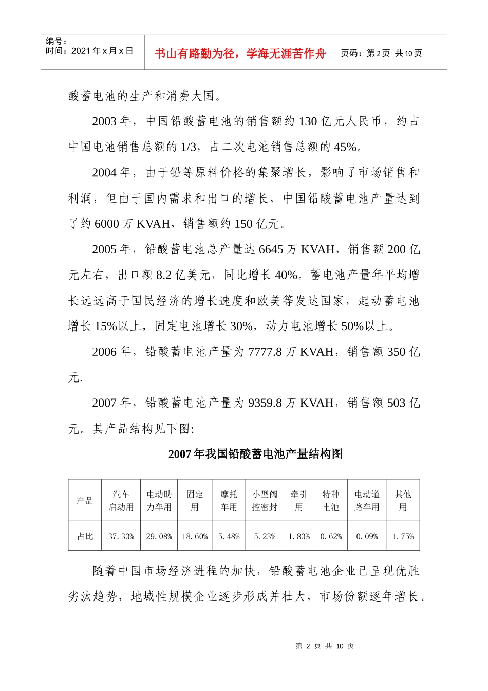 中国铅酸蓄电池产业现状及发展趋势_第2页