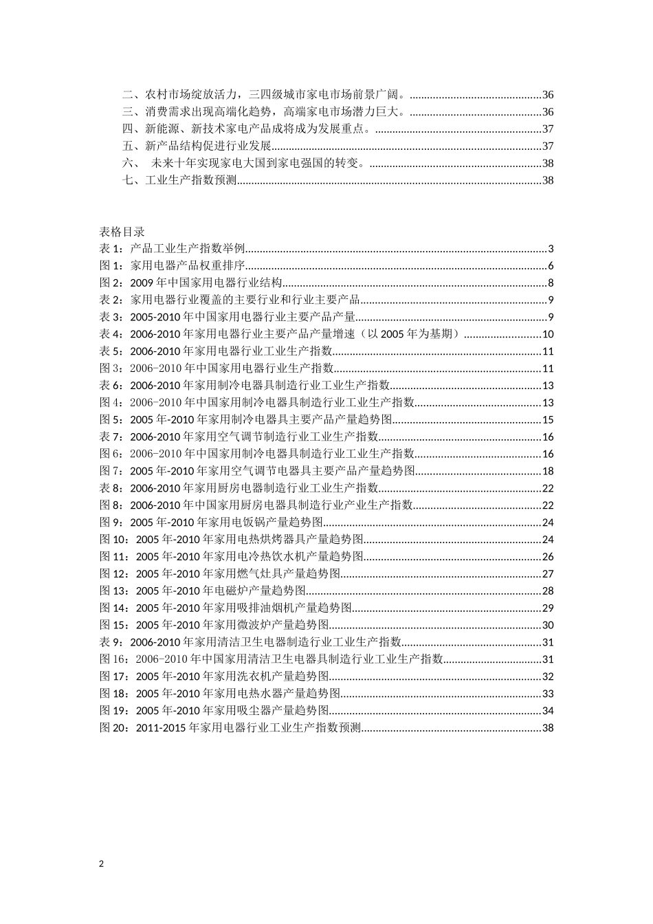 中国家用电器行业生产指数分析报告_第2页