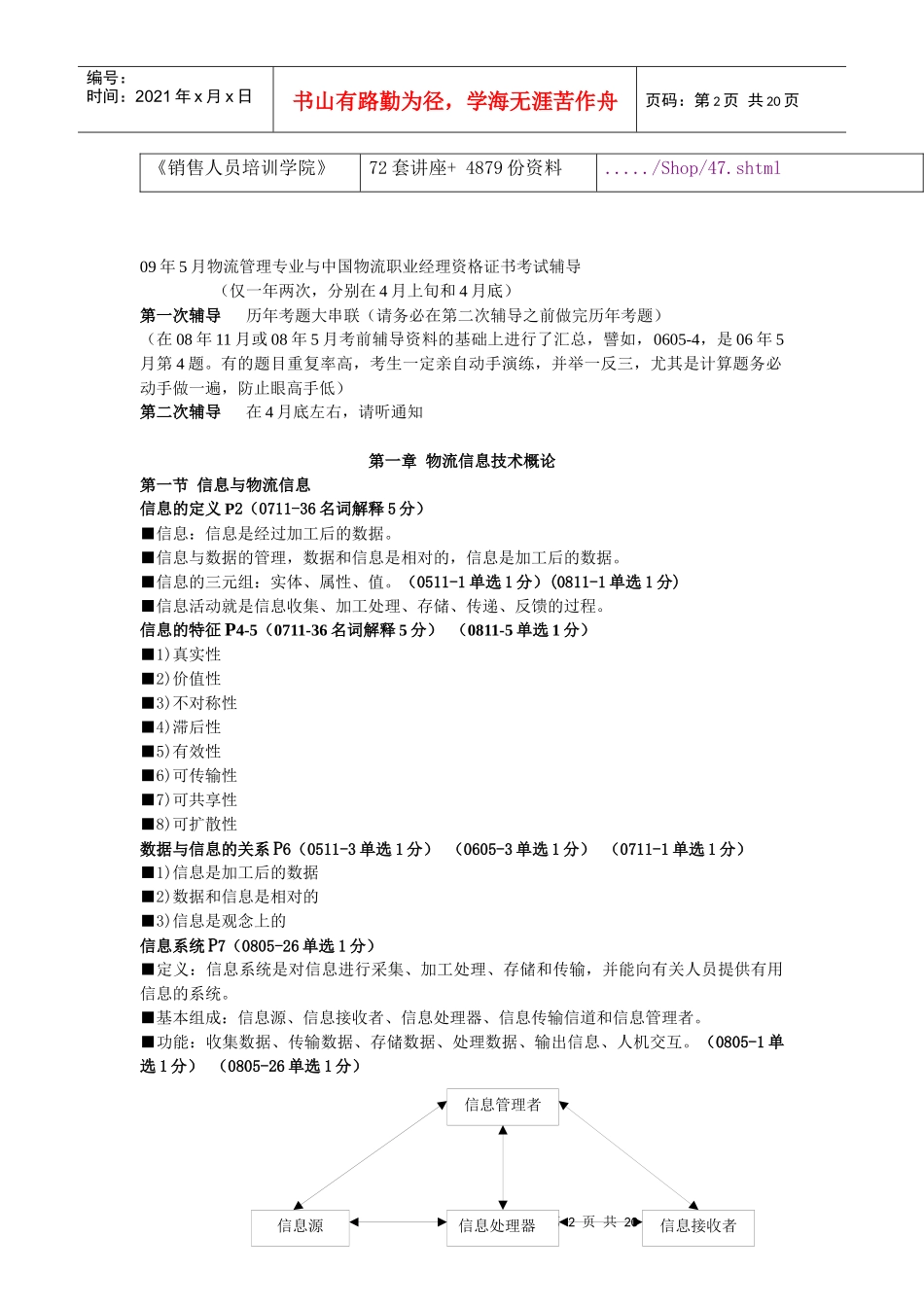 中国物流职业经资格证书辅导教材_第2页