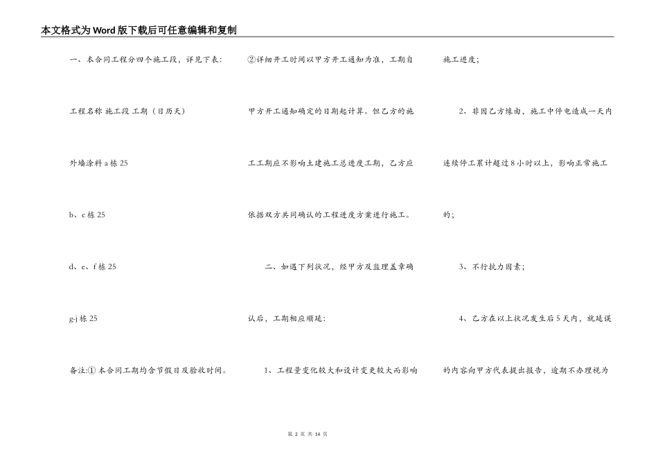 外墙涂料施工合同专业版_第2页