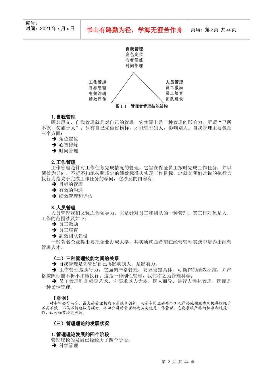 中层主管核心管理技能训练教程_第2页