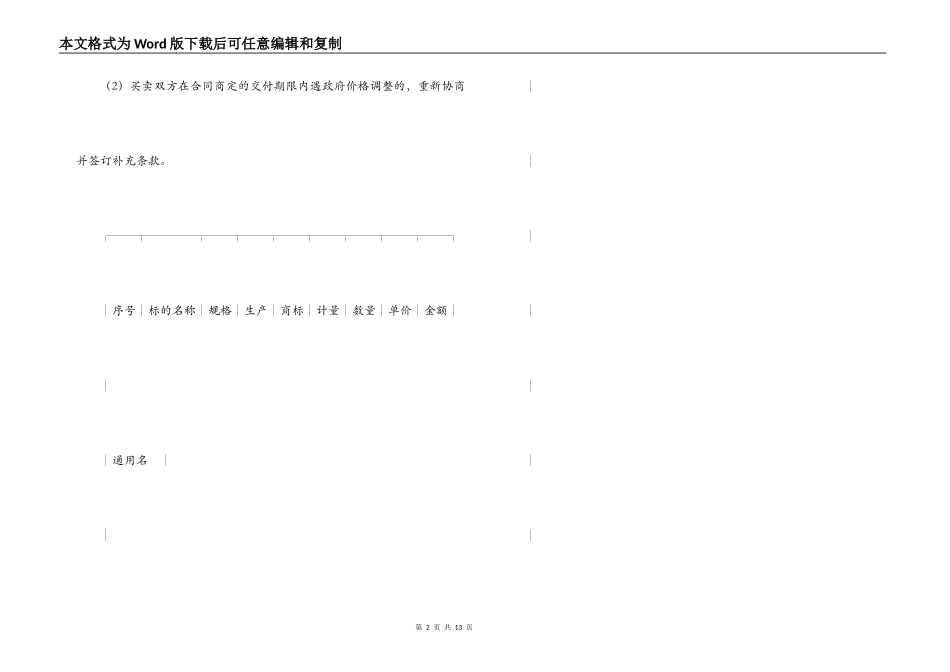 上海市医疗机构药品集中招标采购药品买卖合同_第2页