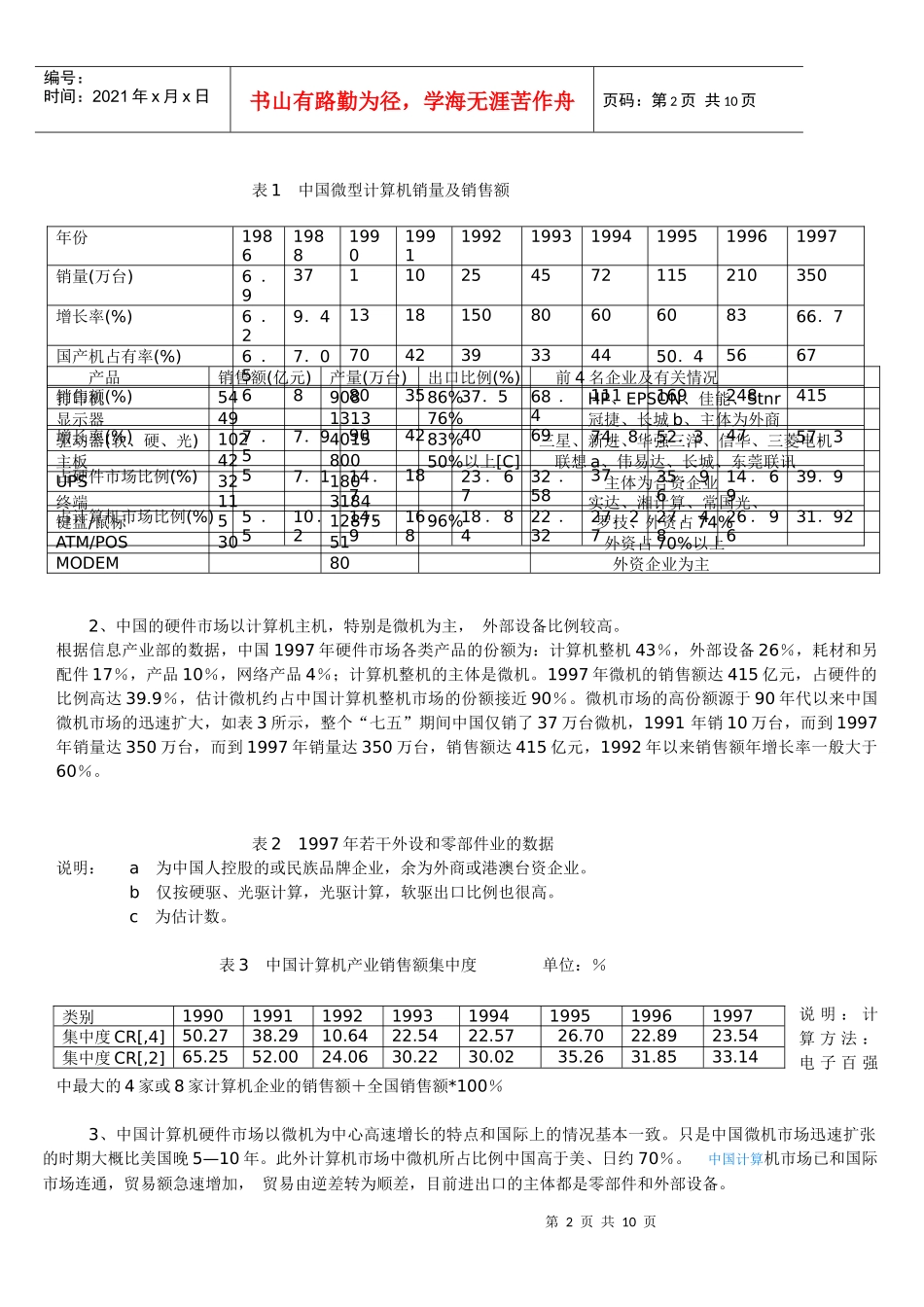 中国计算机产业组织结构分析_第2页