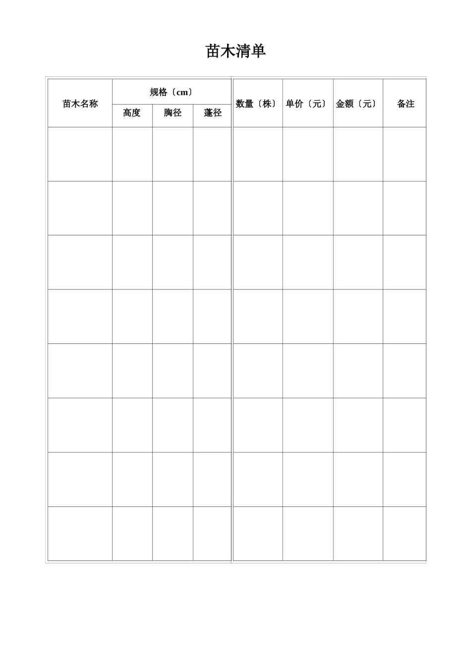 绿化苗木购买合同书_第3页