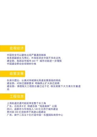 中国建筑行业竞争资讯(1)