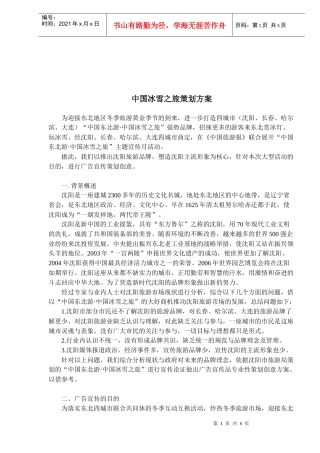 中国冰雪广告宣传策略
