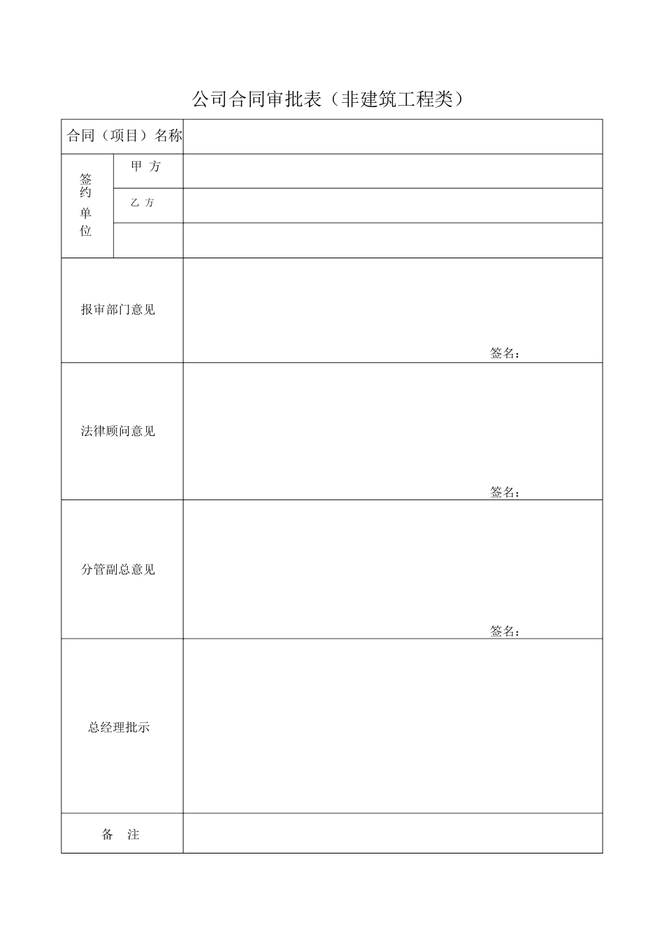 公司合同审批表_第2页