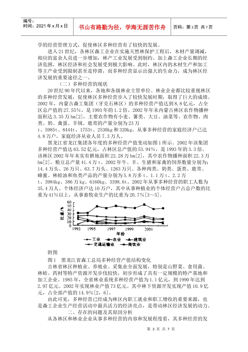 东北与内蒙古林区多种经营发展与现状研讨_第3页