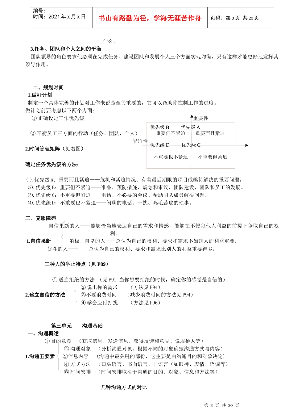 个人与团队管理考核知识要点_第3页