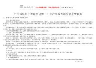 专项应急处置预案