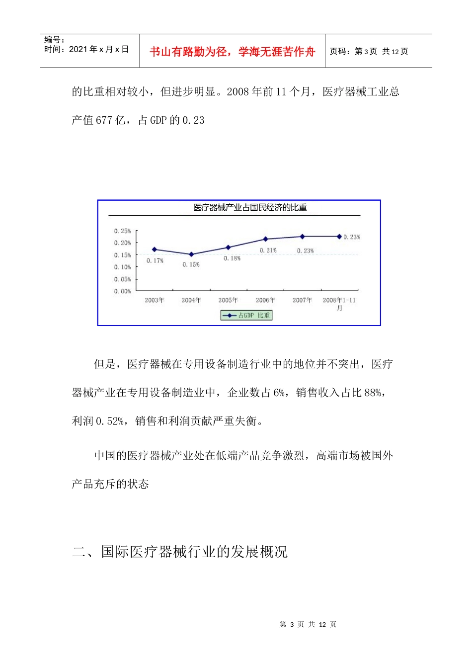 中国医疗器械行业分析_第3页
