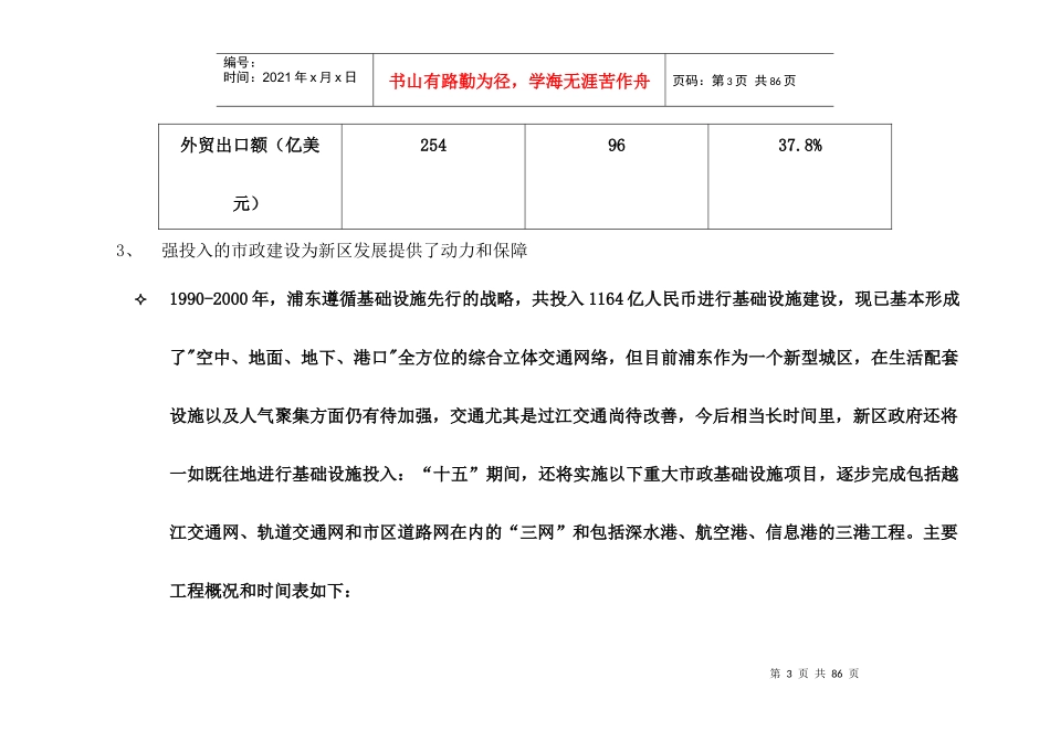 上海金桥苏黎世项目管理与策划_第3页