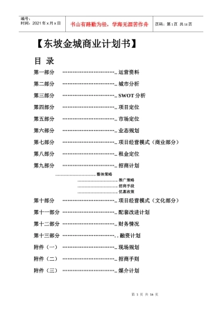 东坡金城商业计划书(16)(1)