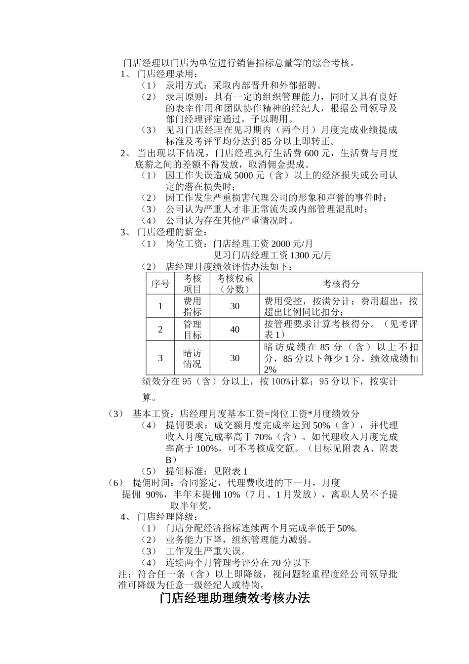 业务部考核管理办法_第2页