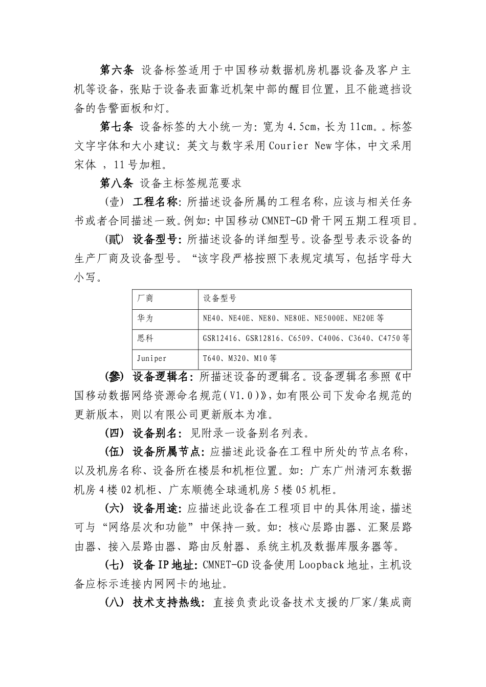 通信集团广东有限公司CMNET-GD标签规范资料汇总_第2页
