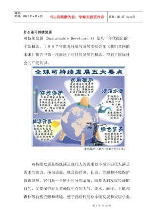 中国21世纪初可持续发展行动纲要-数字东城