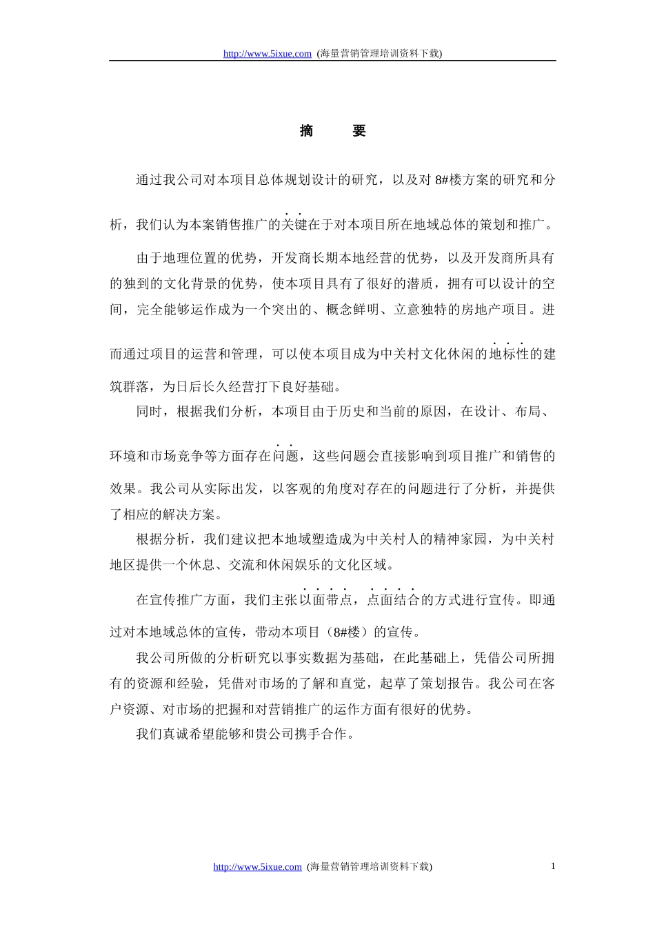 中关村文化广场策划报告_第1页