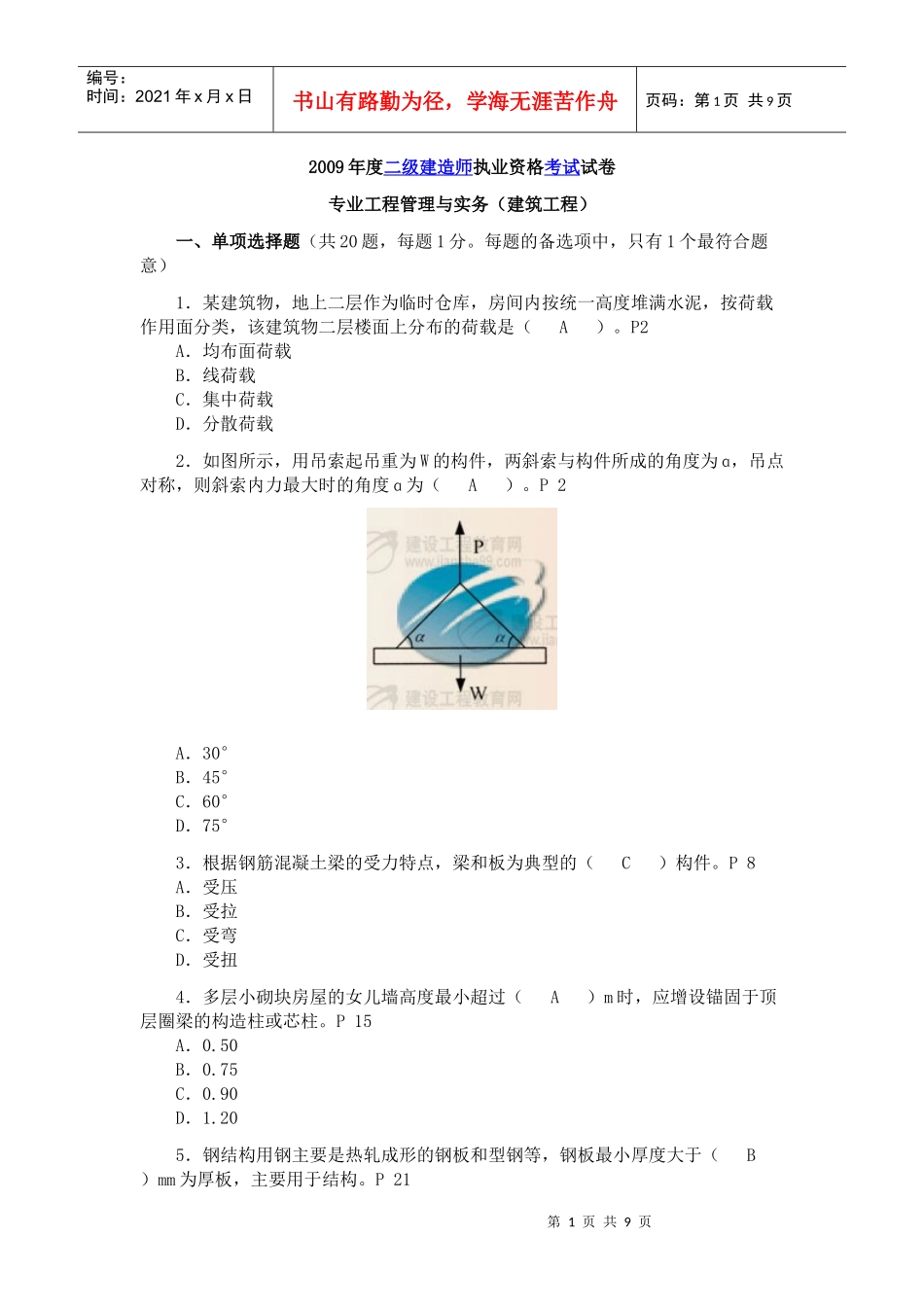 专业工程管理与实务_第1页