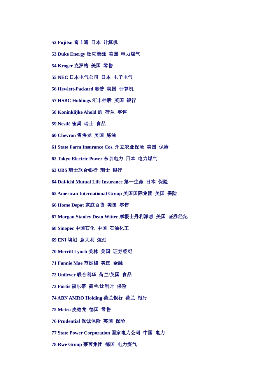 世界500强名称中英对照_第3页
