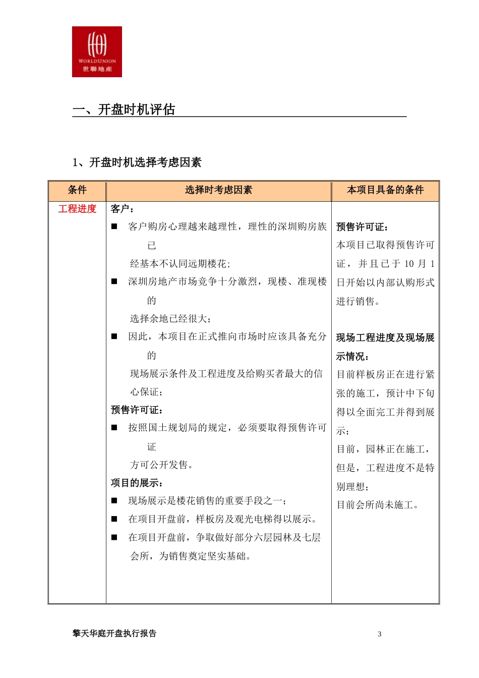 世联_深圳擎天华庭开盘执行报告_第3页