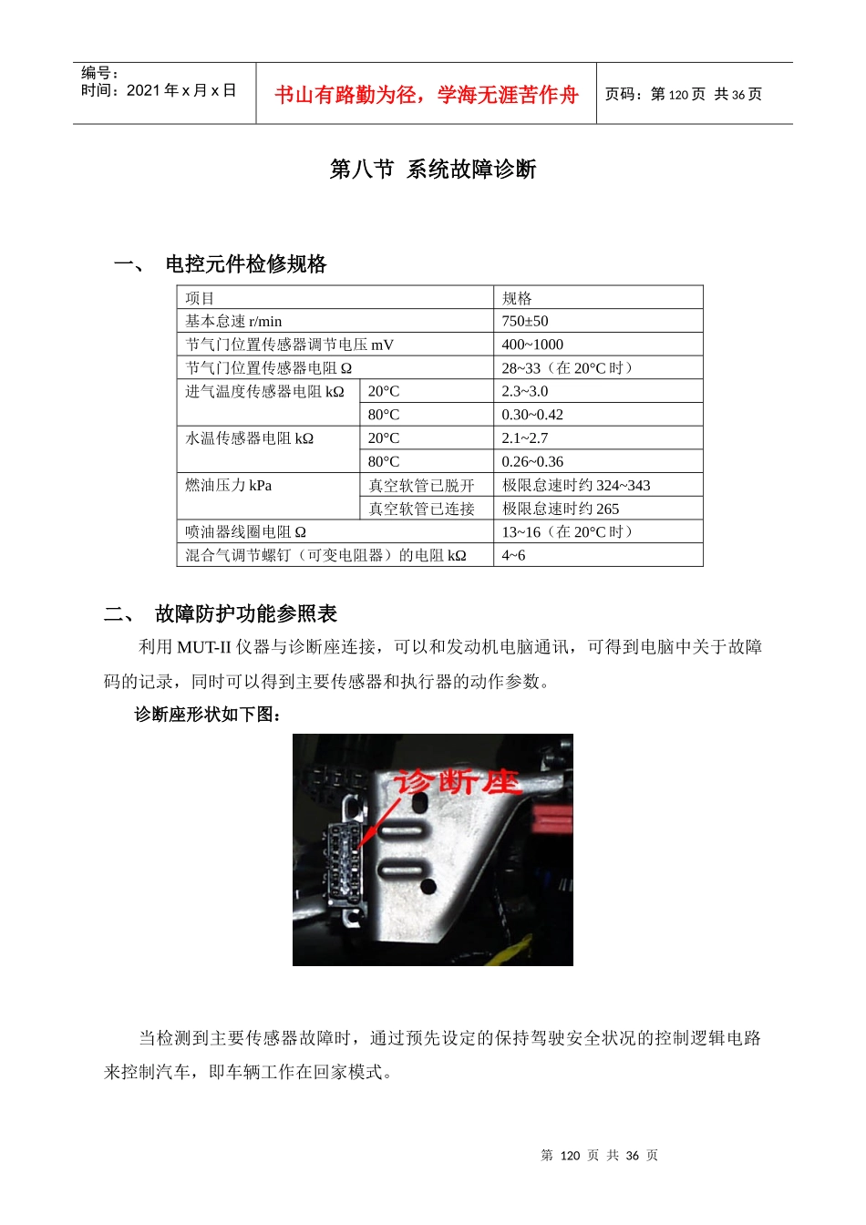 东方之子第八节系统故障诊断_第1页