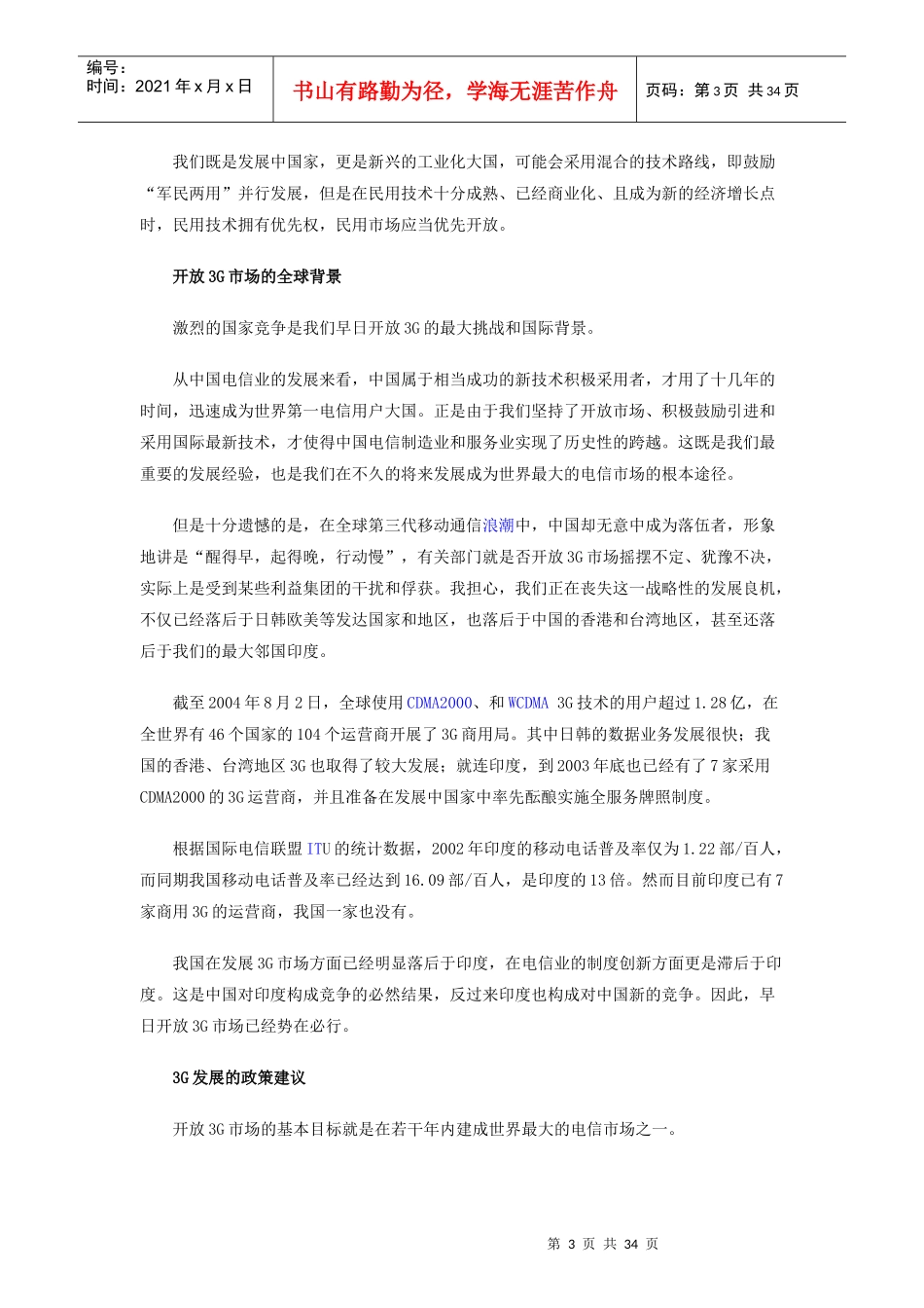 中国3G世纪报告_第3页