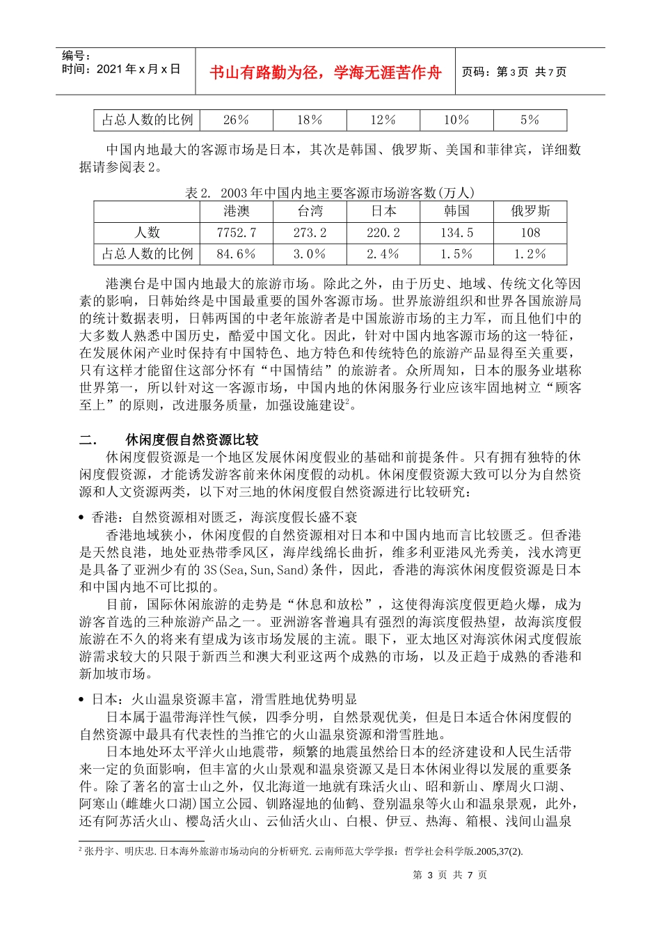 中国内地休闲业发展比较研究(_第3页