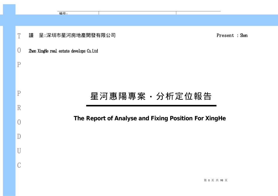中原星河惠阳项目之分析定位報告_第1页