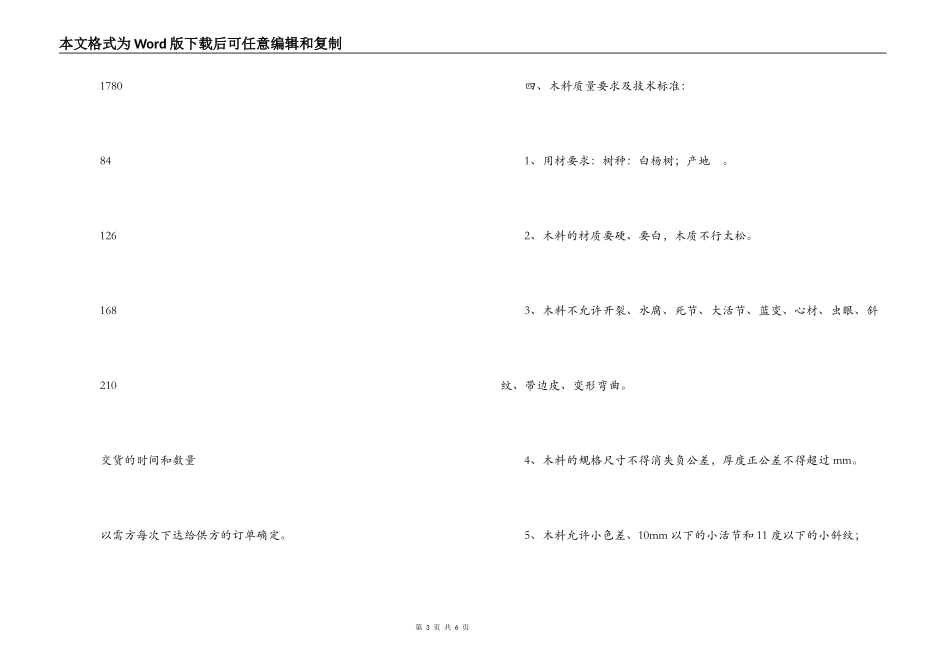 木材供货合同_第3页