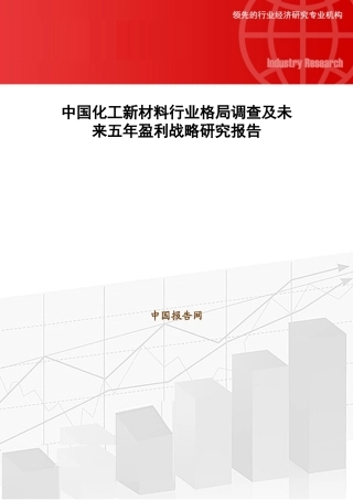 中国化工新材料行业格局调查及未来五年盈利战略研究报告