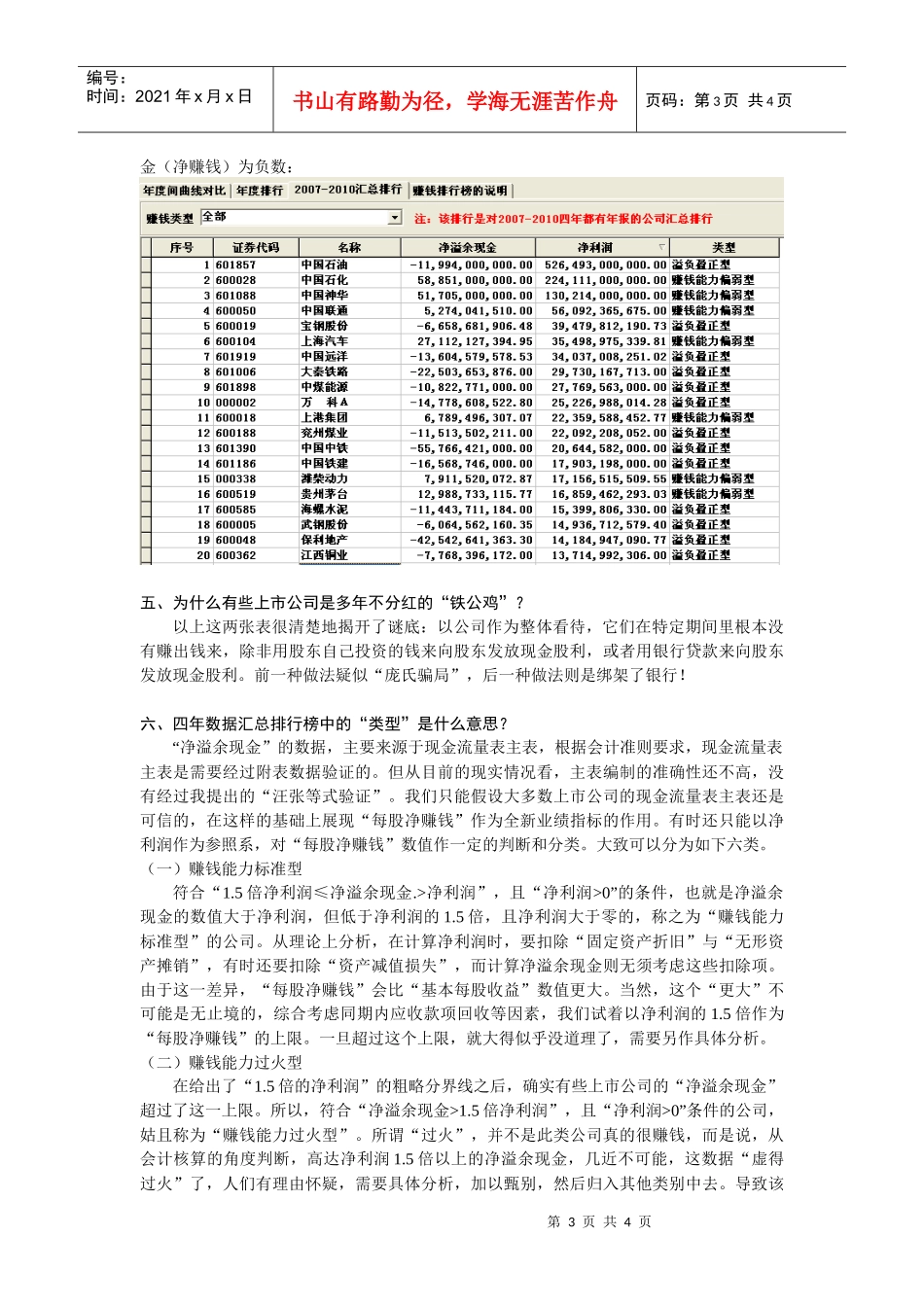 上市公司赚钱排行榜——原型与替身_第3页