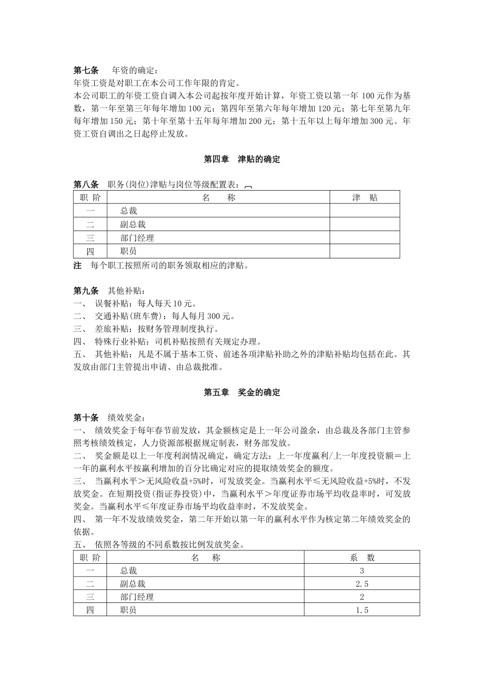 上海XX公司薪资管理制度_第2页