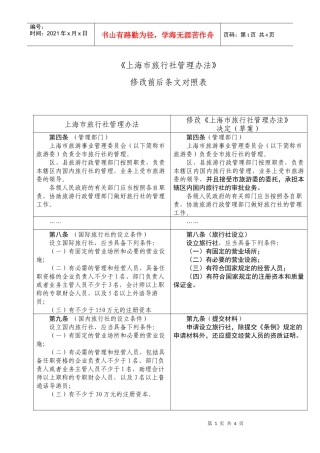 上海市旅行社管理办法